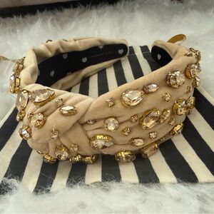 Lele Sadoughi Gold Embellished Headband